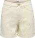 Only Broek Onlvega Hw Embroidery Dnm Shorts Gu 15370813 Ecru Dames Maat - S