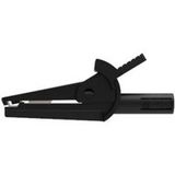 Schützinger SAK 6716 Ni / 4 / SW Grijpklem Bus 4 mm CAT II 600 V Zwart