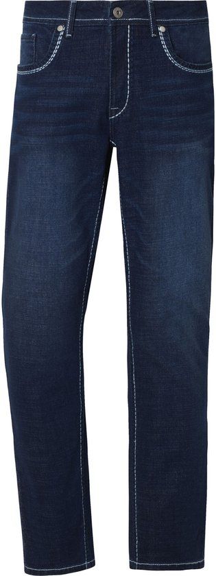 Jan Vanderstorm heren Jeans Met Lage Taille - 28 - donkerblauw - Plus Size
