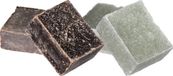 Ideas 4 Seasons Amberblokjes/geurblokjes - eucalyptus en ylang ylang - 6x stuks - huisparfum