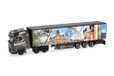 Herpa vrachtwagenmodel DAF XG+ (6x2) schuifzeiloplegger "Bücheler Wuppertal", miniatuur op schaal 1:87, verzamelmodel, Made in Germany, kunststof
