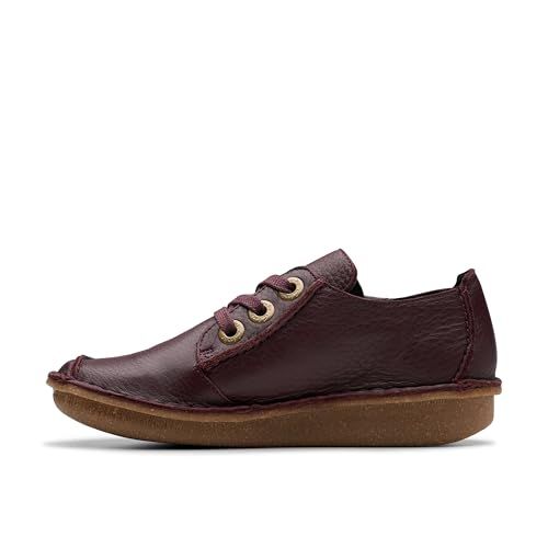 Clarks Funny Dream Womens Wine Leather, 4.5
