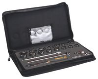 Bahco Jeu de douilles 1/2" | cliquet fin | six pans | métrique - 25 pièces - coffret - 7825SST
