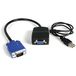 StarTech.com 2-poorts VGA videosplitter - monitor splitter kabel met stroomvoorziening via USB - 1 x VGA (stekker) 2 x VGA (aansluiting) / USB