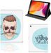 B2Ctelecom Étui pour Apple iPad 10.2 (2019, 2020, 2021) - Gentleman Skull