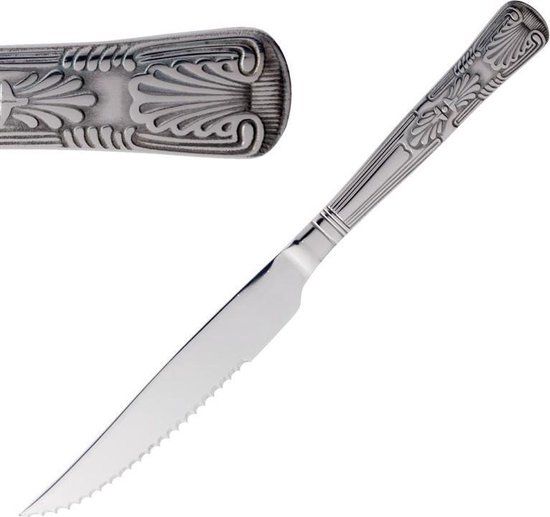 Olympia Luxe steakmessen Patroon RVS 24 cm 12 stuks