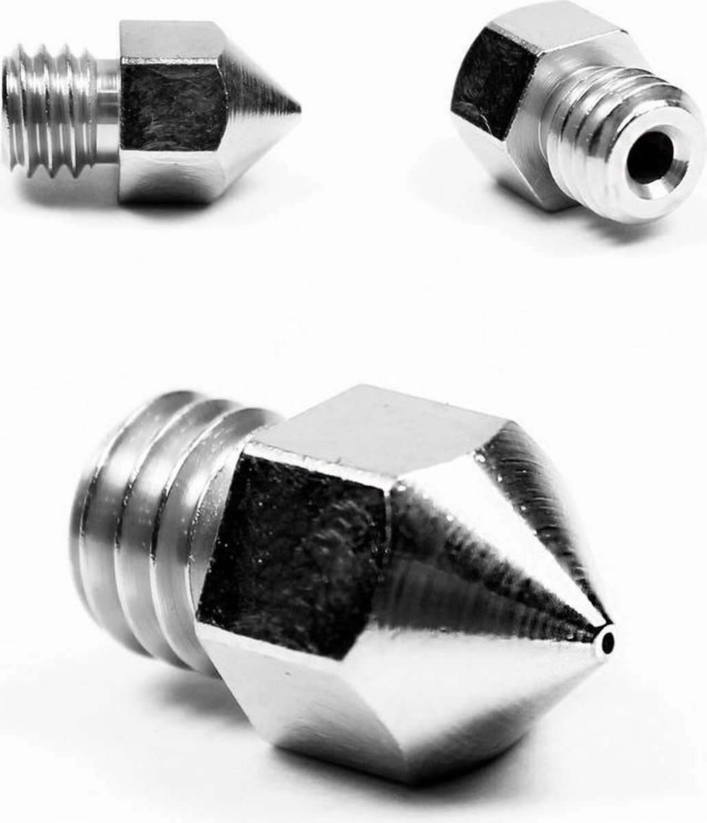 Micro Swiss Micro Swiss Messing gecoate nozzle voor MK8 Hotend 1,75 mm x 0,60 mm