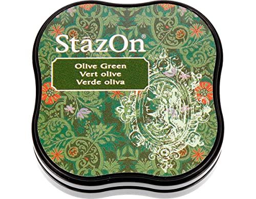 Tsukineko Stazon Midi Pad, Cherry Pink Parent olijfgroen