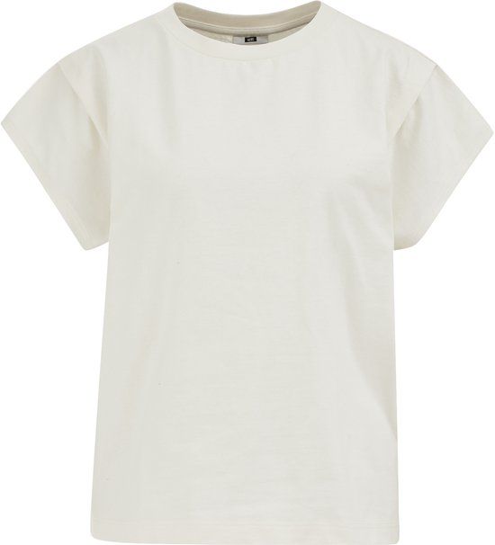 WE Fashion Dames loose fit T-shirt met mouwdetail