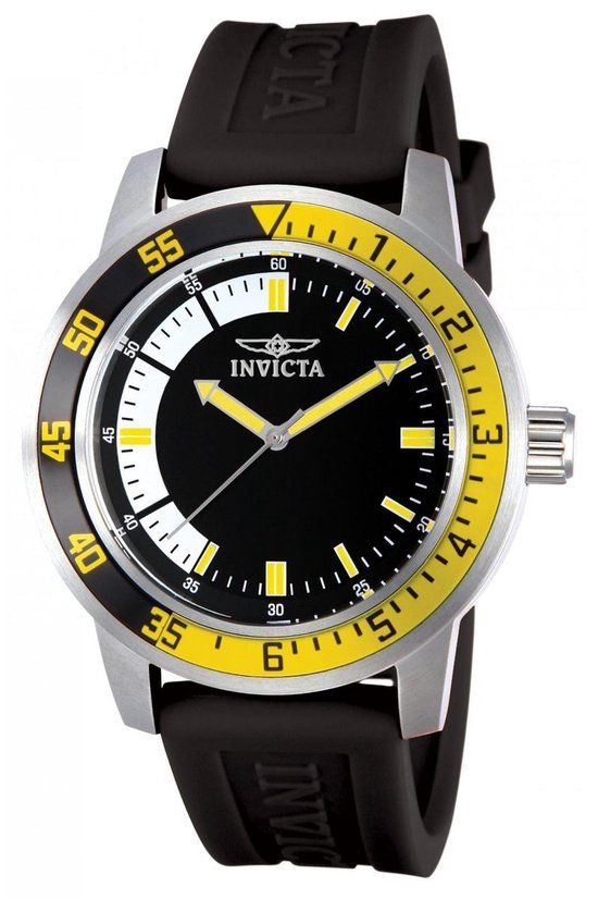 Invicta Specialty 12846 Men's Watch - Black Dial - 45mm - Quartz - Stainless Steel