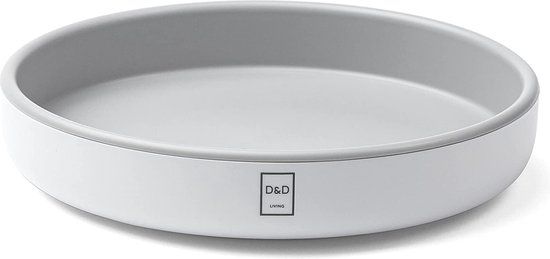 Lazy Susan Draaitafel Ø 25 cm, draaibare organizer voor keuken en koelkast, kruidenrek met versterkte kunststof, rond met stille rotatie