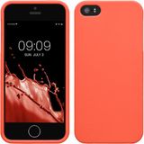 kwmobile telefoonhoesje geschikt voor Apple iPhone SE (1.Gen 2016) / iPhone 5 / iPhone 5S - Hoesje voor smartphone - Back cover in levendig koraal