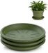 Plasticforte pot à plante sous soucoupe / bac de rétention d'eau - 3x - vert - Dia 20 cm - Plastique