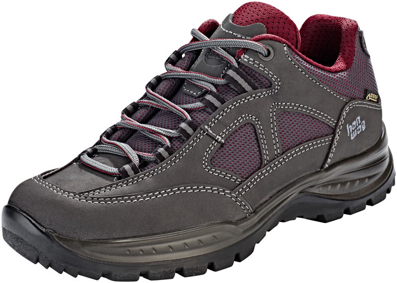 HANWAG Gritstone II GTX Schoenen Dames, asphalt/dark garnet 2019 UK 8 | EU 42 Trekking- & Wandelschoenen