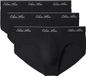 Calvin Klein Underwear Slips Katoen/Elastaan Zwart/Wit S