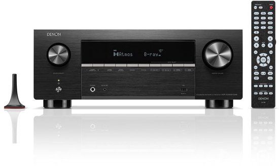 Denon AVR-X2900H DAB 7.2-kanaals 8K AV-Receiver, Dolby Atmos, DTS, HEOS Multiroom, 4K/120Hz Gaming, Dirac Live Ready, Bluetooth, Wi-Fi, DAB+ - Zwart