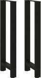 vidaXL Bartafelpoten 2 st 50x(110-111) cm staal zwart
