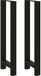 vidaXL Bartafelpoten 2 st 50x(110-111) cm staal zwart