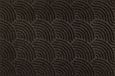 Kleen-Tex Dune Deurmat Waves - 60 x 90cm - Dark Brown