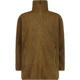 CMP Faux Fur Zip Jacket Dames Bruin S