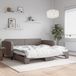 vidaXL Canapé-lit avec lit gigogne 100x200 cm tissu taupe