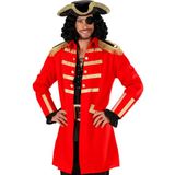Widmann Finidi Piratenkapitein outfit voor volwassenen - Polyester - Rood - Small