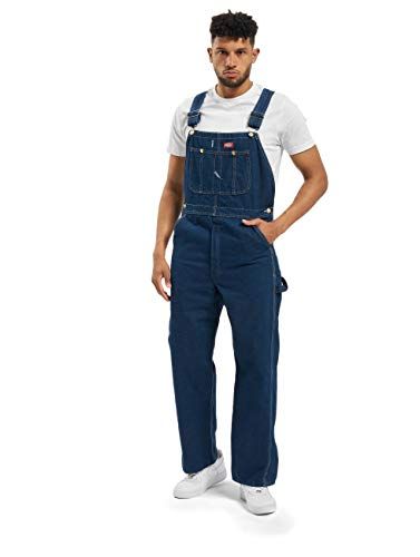 Dickies Men's Indigo Denim Bib Overall - Indigo Blue - 38W / 30L