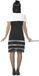 Smiffys Smiffy Jaren 20 Flapper Jurk Zwart - Maat XL
