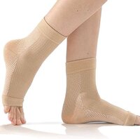 Klikkopers® Neuropathie Sokken - Maat 35-37 - Beige - Compressie Sokken - Unisex