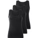 ESMARA® Lot de 3 débardeurs pour femmes (noir, XL (46/48))