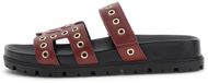 Guess Fahie Damessandalen Rood Synthetisch Platte Sandalen Klittenband