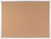 Quantore Prikbord 120x90cm Kurk Bruin Inclusief Lijst en Bevestigingsmateriaal
