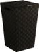 5Five Wasmand gevlochten Rotan - zwart - 57 liter - 33 x 33 x 53 cm - met deksel