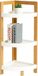 Merkloos Relaxdays Bamboe Hoekplank, 3 halfronde planken, 77 x 23 x 23 cm (h x b x d), vrijstaande badkamerplank, keukenrek, ruimtebesparend, natuur/wit