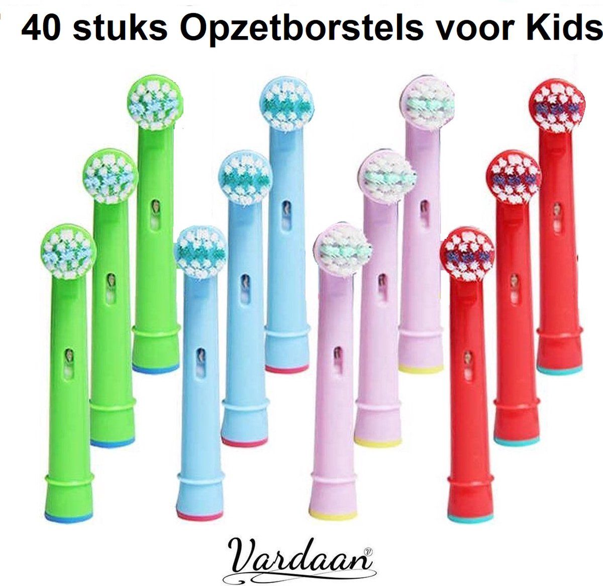 Vardaan EB-10A Opzetborstels Voor Kids - 40 stuks