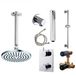 Boss & Wessing Inbouw Regendouche Set 03 Cemal Plafonduitloop Met Glijstang Chroom