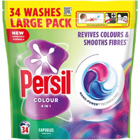 Persil Colour 4-in-1 Fast Dissolving Laundry Capsules - 34 Stuks