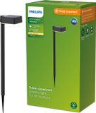 Philips Hue Philips Vynce Solar LED Outdoor Pedestal Light - Black