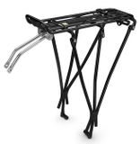 Merkloos Verstelbare Fietsendrager voor Achter, 100 lbs Capaciteit - Aluminium Achterdrager voor 26-28 Inch Fietsen