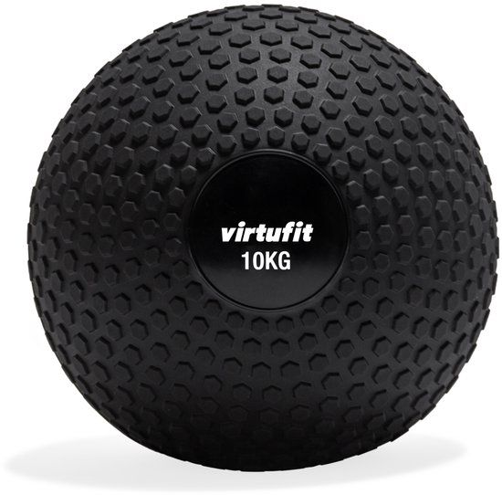 VirtuFit Slam Ball - Fitness bal - Crossfitbal - 10 kg - Zwart