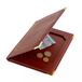 Garcia de Pou Presentatiestandaard voor bankbiljetten, leer, één maat, 22,8 x 17 x 2 cm, rood