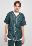 Urban Classics Maillot de baseball en maille M Vert/Blanc