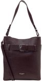 Marc O'Polo Brinja Hobo Bag Black Cherry Schoudertas Leer Vrouwen