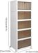 Boîte de rangement pliable - Organiseur de vêtements et chaussures à 5 couches - Avec couvercle - Sur roulettes - Rectangulaire, 37,5 x 27 x 103,5 cm - Design moderne