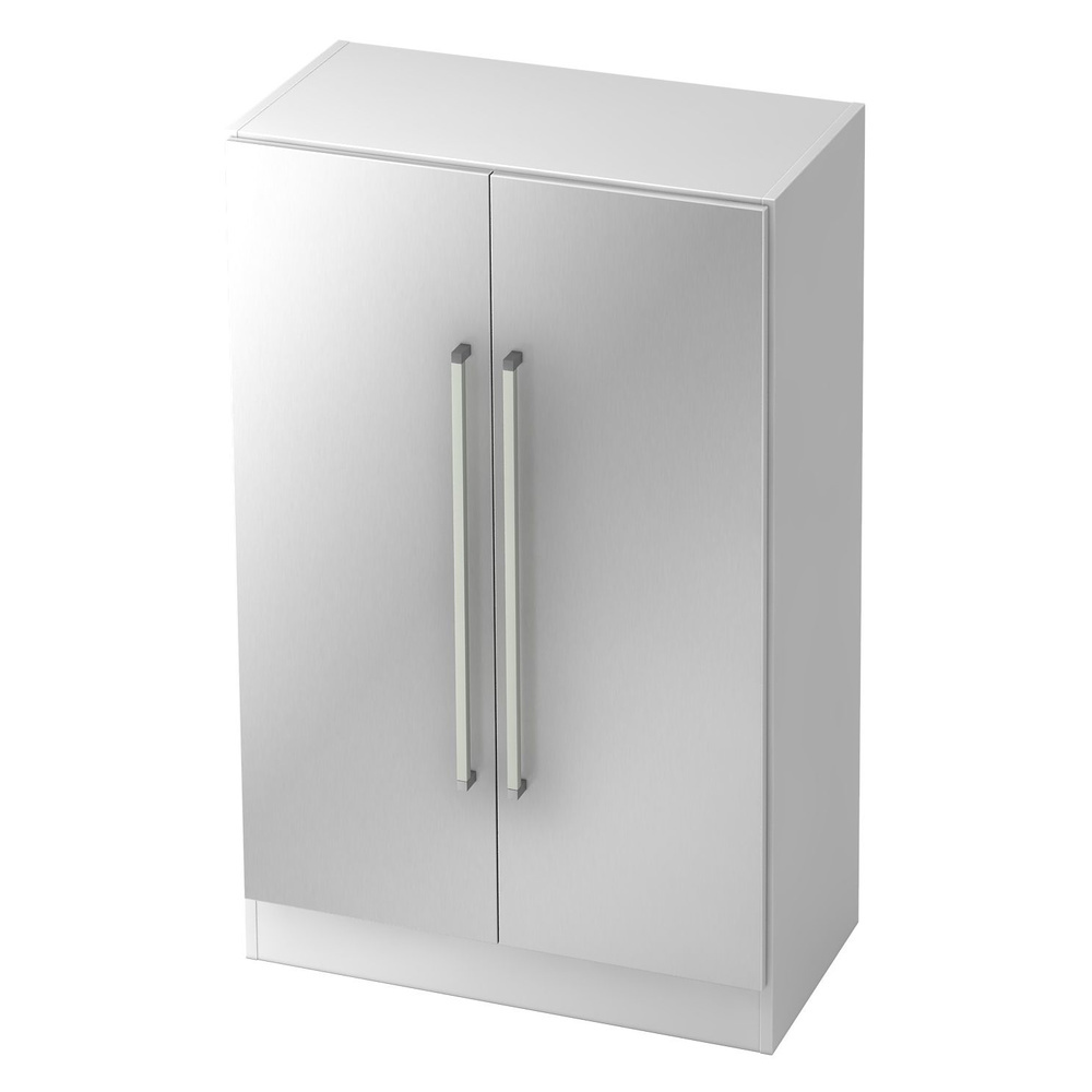 hjh OFFICE PRO Wandkast | Wit/Zilver | 80 x 42 x 127 cm | Signa G 7550 CE