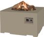Merkloos / Sans marque Happy Cocooning Vuurtafel Vierkant Taupe