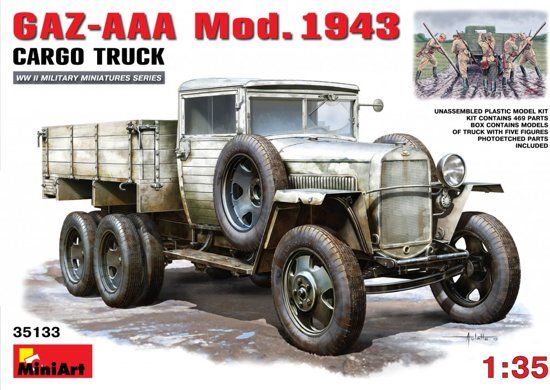 MiniArt GAZ-AAA Model 1943 Soviet Cargo Truck