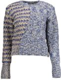 Desigual - Dames Trui - Lange Mouw - Blauw - Paisley - Maat L