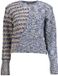 Desigual - Dames Trui - Lange Mouw - Blauw - Paisley - Maat L