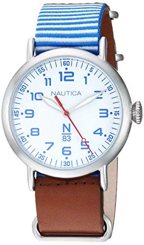 Nautica N83 Wakeland herenhorloge - Bruin/Blauw/Wit Streep - Wakeland - 2023